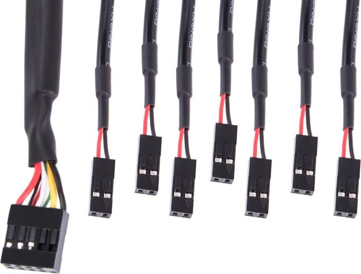 Image du produit Alphacool Panneau d'E/S avant avec USB 2.0 et jeu de câbles pour boîtier de serveur