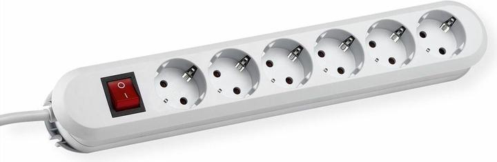 Immagine prodotto Bachmann Presa multipla 6gang 300cm interruttore 381.251K (19.07.1127) (6x, CEE 7/3, 3 m)