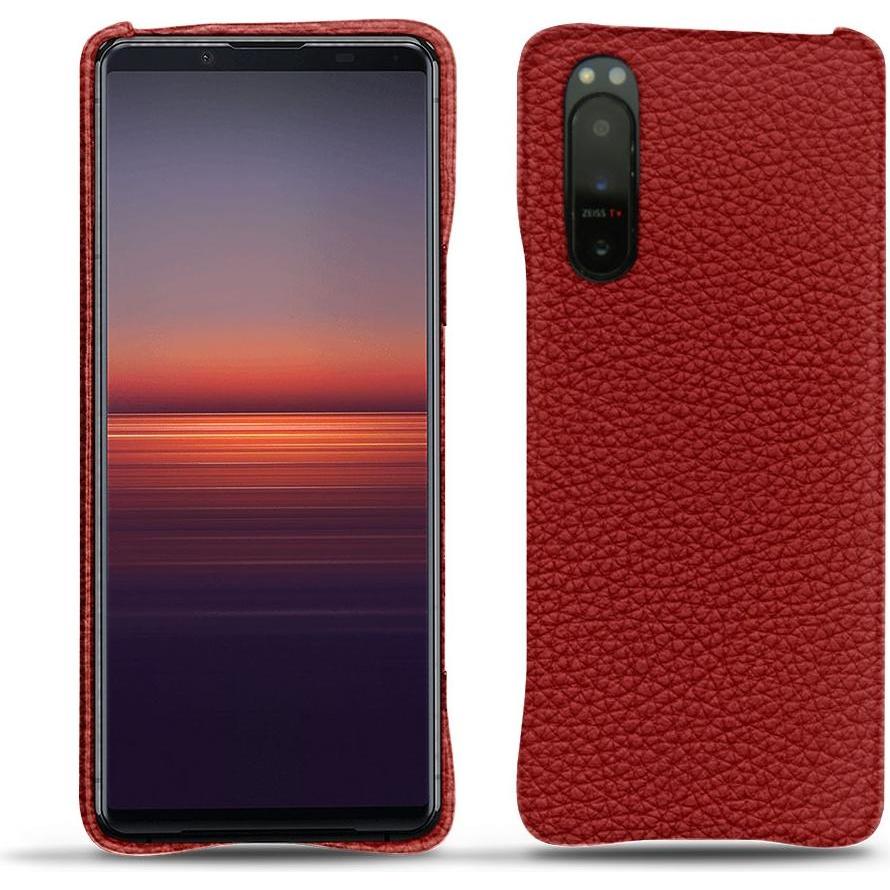 Noreve Lederschutzhülle (Sony Xperia 5 II), Smartphone Hülle, Rot