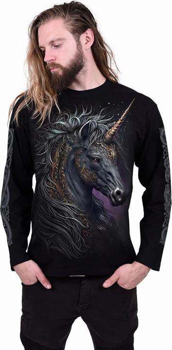 Immagine prodotto Spiral Celtic Unicorn Maglietta Manica Lunga Adulto Unisex (L)