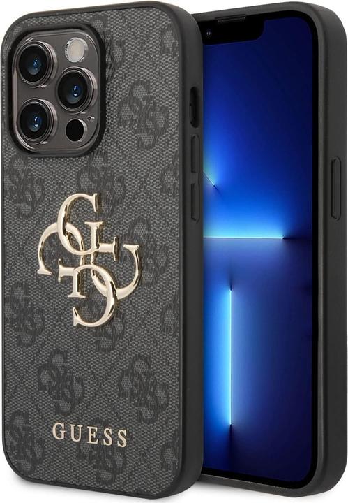 Produktbild Guess GUHCP14L4GMGGR iPhone 14 Pro 6,1" szary/grey hardcase 4G Big Metal Logo (Apple iPhone 14 Pro)