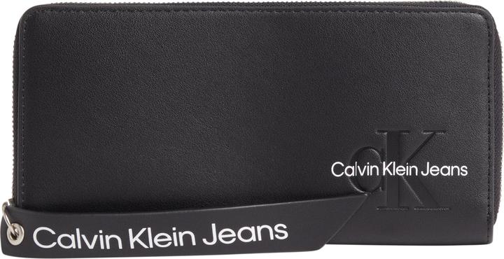 Actual product image Calvin Klein CKJ Sculpted Zip Around Tag Wallet Black