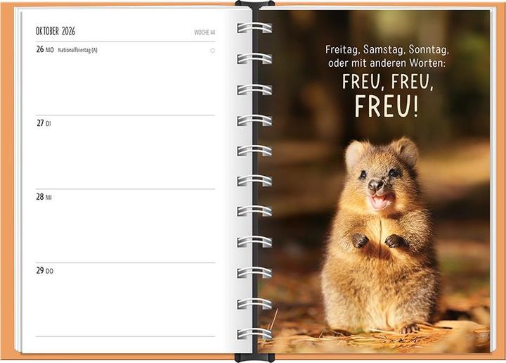 Image du produit Terminplaner 2026 Happymacher (10 x 15,5 cm, 1 semaine / 2 pages)