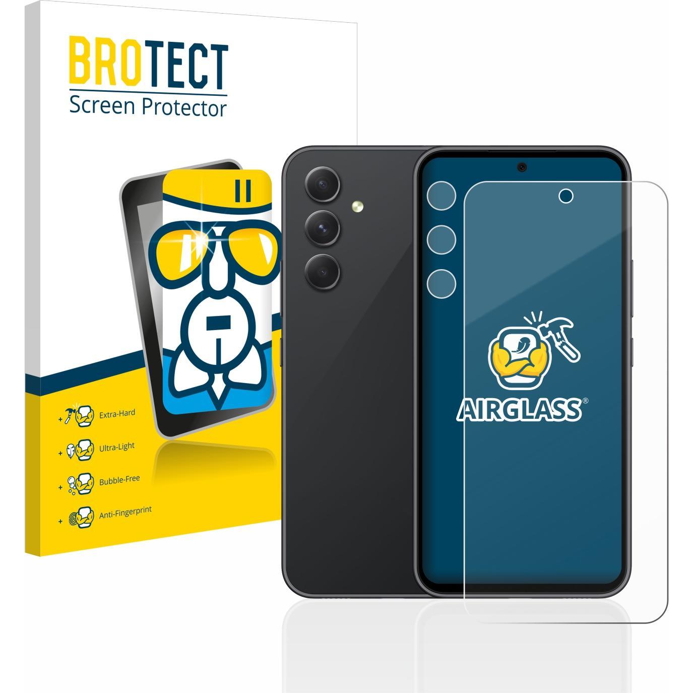 BROTECT AirGlass Panzerglasfolie (1 Stück, Samsung Galaxy A54 5G), Smartphone Schutzfolie, Transparent