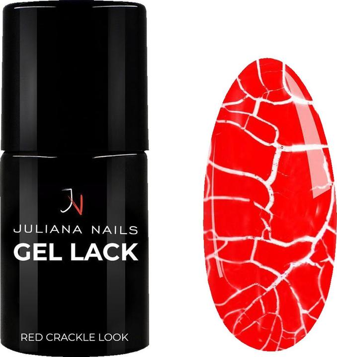 Look rosso craquelé