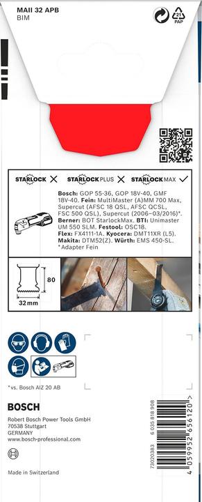 Produktbild Bosch Professional Zubehör PRO MAII 32 APB Blatt für Multifunktionswerkzeuge, 32 x 80 mm