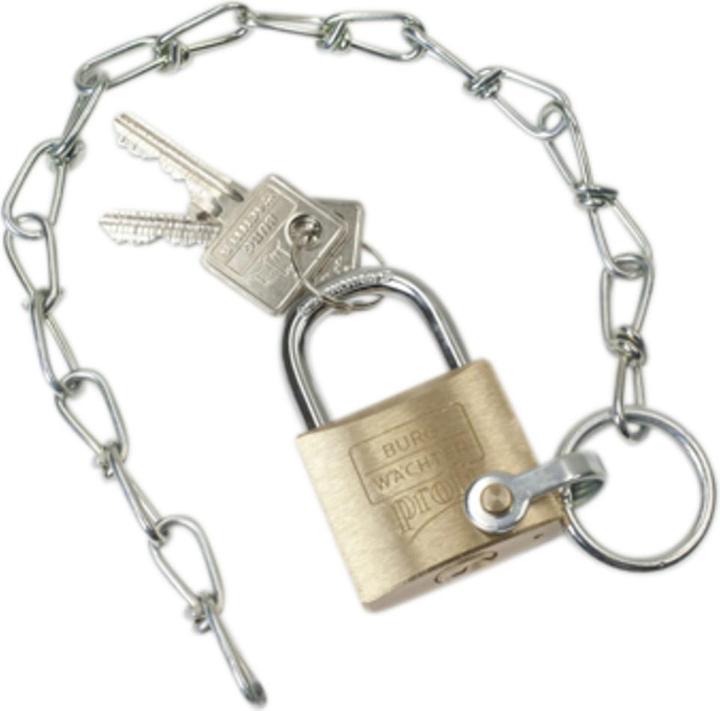 Actual product image Burg Wächter Padlock Padlock with chain, width 40 mm