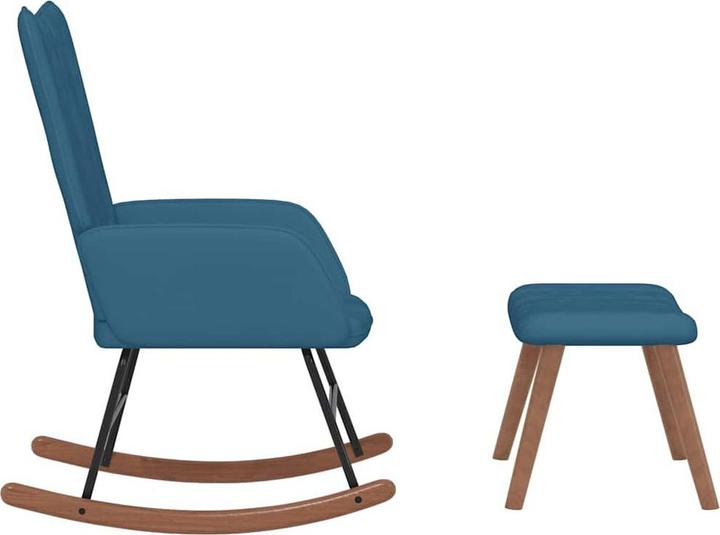 Produktbild vidaXL Schaukelstuhl mit Hocker