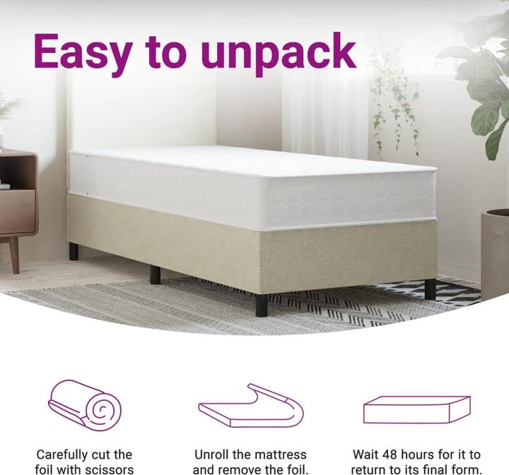 Produktbild vidaXL Taschenfederkern-Matratze (90 x 190 cm)