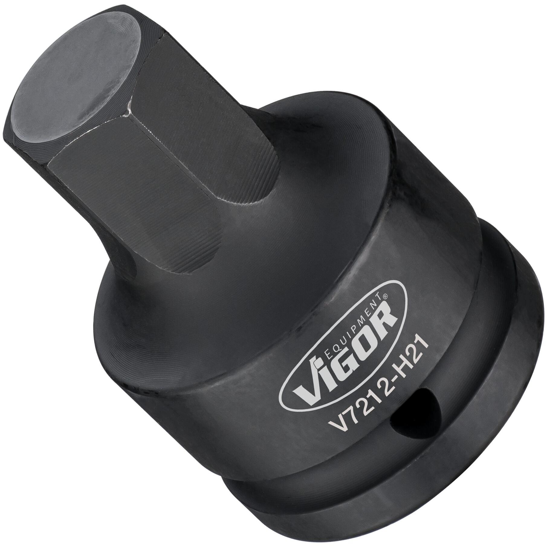 Vigor, Steckschlüssel + Stecknuss, 3/4" KRAFTSTECKSCHLÜSSEL H21 (21 mm)