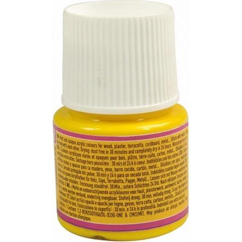 Thumbnail - Pebeo, Künstlerfarbe + Bastelfarbe, Deco Matte Acrylfarben (Sonnengelb, 45 ml)