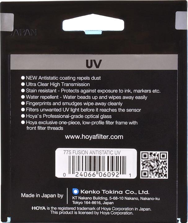 Immagine prodotto Hoya Fusion Antistatic UV Filter (105 mm, Filtro UV)