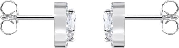 Produktbild Thomas Sabo Halo-Ohrstecker mit weissem Stein in Herzform (925 Sterlingsilber)