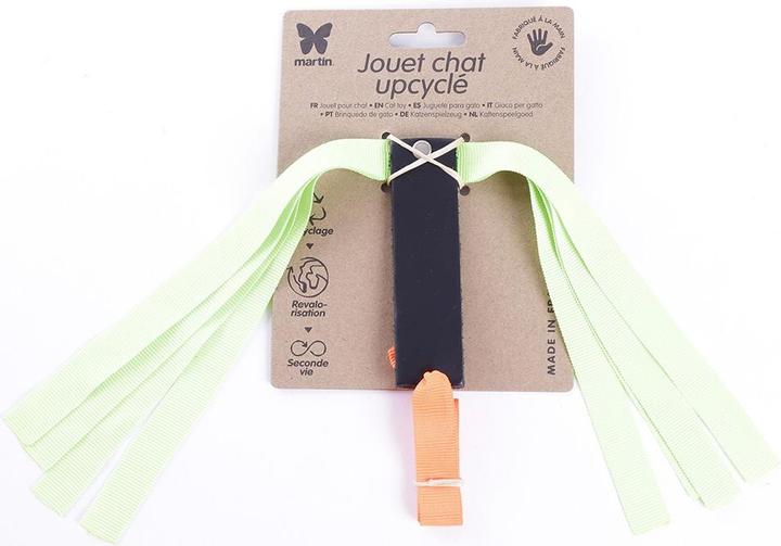 Produktbild Martin Kattenspeelgoed Celine Hanger Gerecycled Leer / Lint Assorti - 21,5X89X0,5 Cm (Plüschspielzeug Katze)
