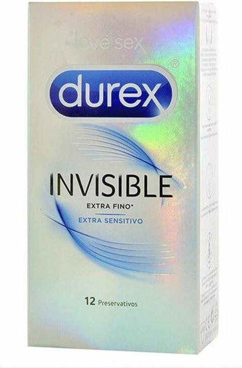 Actual product image Durex Invisible Extra Fine 12 Units (12 pcs.)