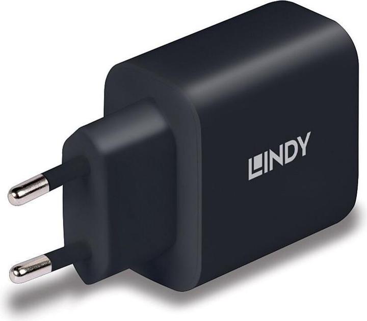 Actual product image Lindy 65W USB Type C GaN Charger With GaN, PD 3.0 and PPS charging technologies (65 W)
