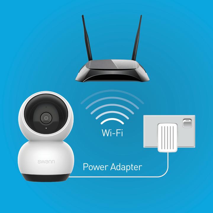 Image du produit Swann EVO Pan & Tilt WiFi Caméra de surveillance orientable (2560 x 1440 Pixels)