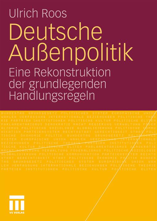 Produktbild Deutsche Aussenpolitik (Deutsch, Ulrich Roos, 2010)