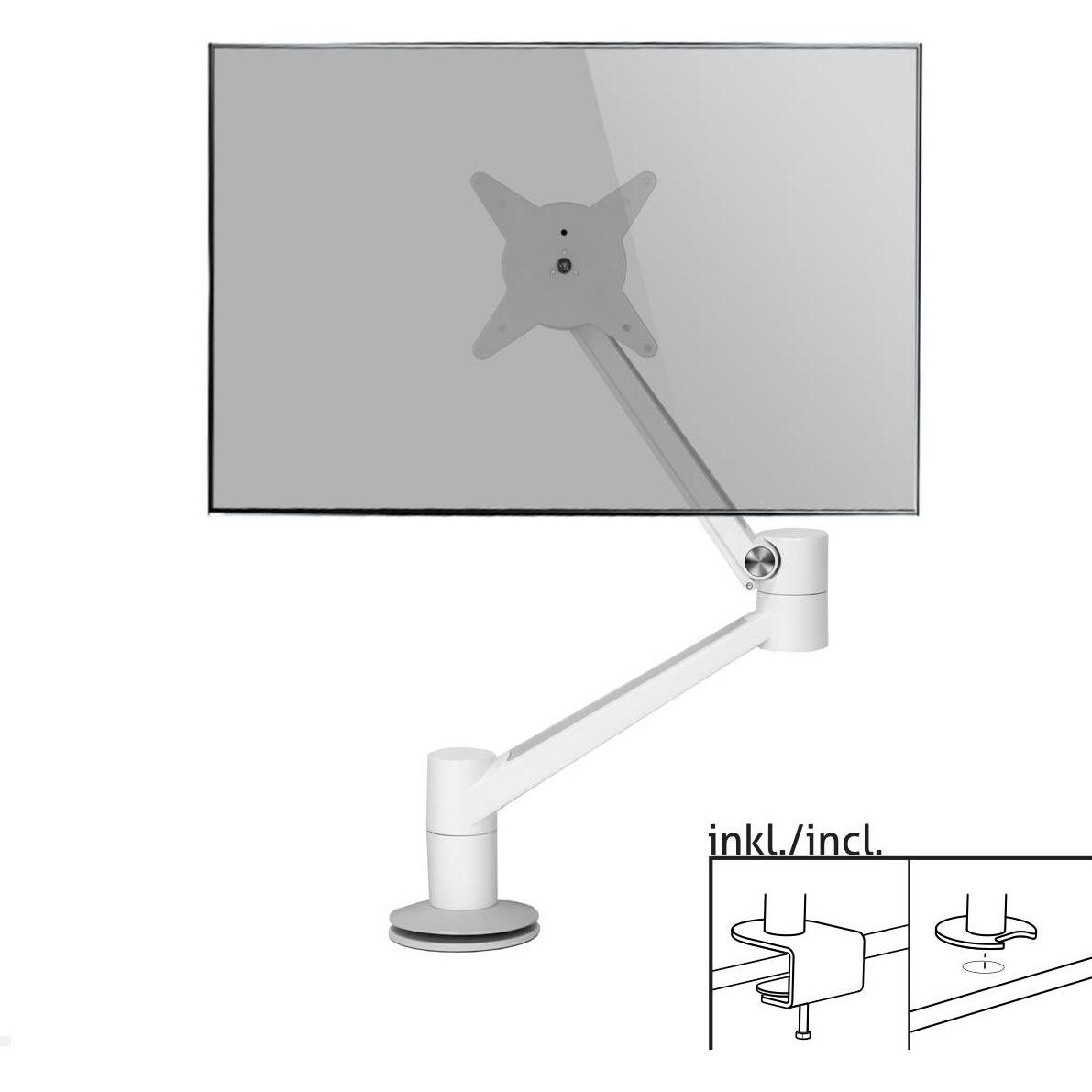 Thumbnail - Dataflex 58.620 (Tisch, 37.99"), Monitor Halterung, Weiss