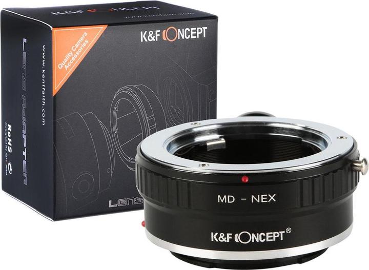 Actual product image K&F Concept High Precision Lens Adapter Mount, MD-NEX (with tripod connector)