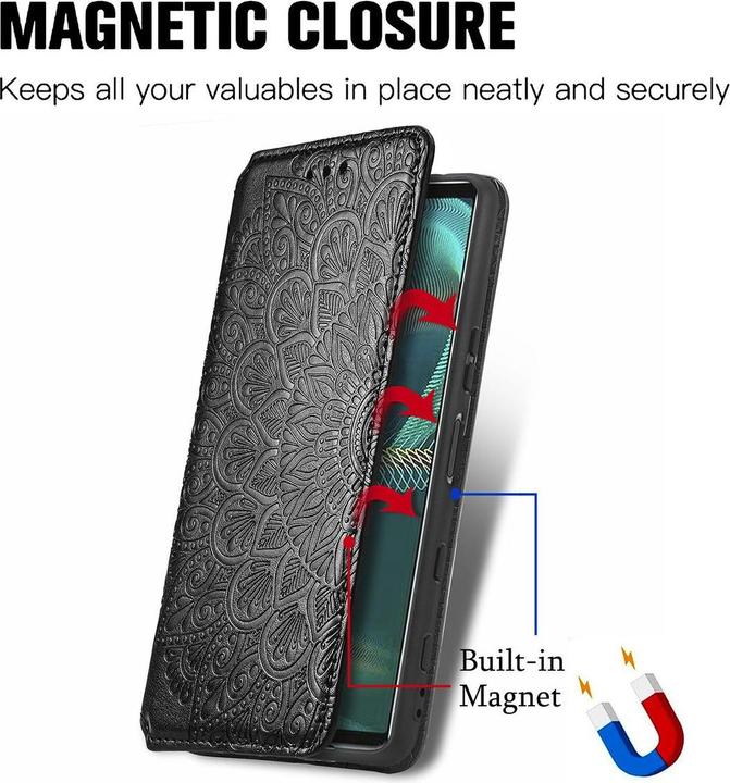 Produktbild König Design Hülle Handy Schutz für Sony Xperia 5 III Case Flip Cover Tasche Etuis Bumper (Sony Xperia 5 III)