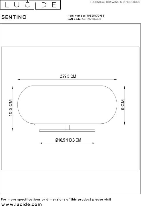 Image du produit Lucide Sentino (G9)