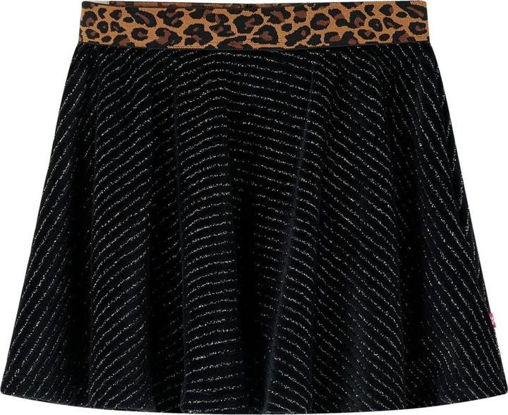 Produktbild VidaXL Kinderrock mit Bund in Leopardenmuster Schwarz (104)