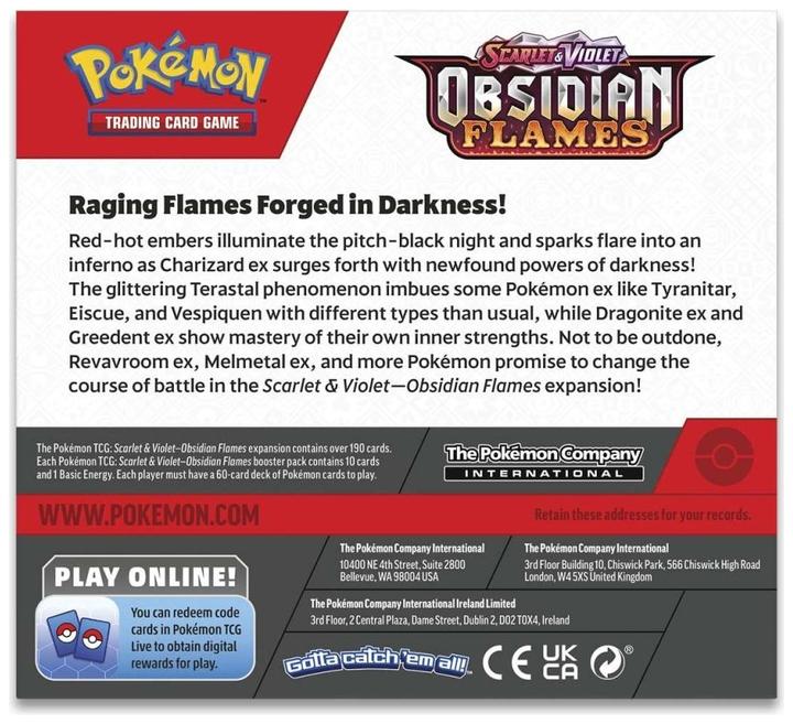 Produktbild Pokémon Obsidian Flames (Englisch, Booster Pack)