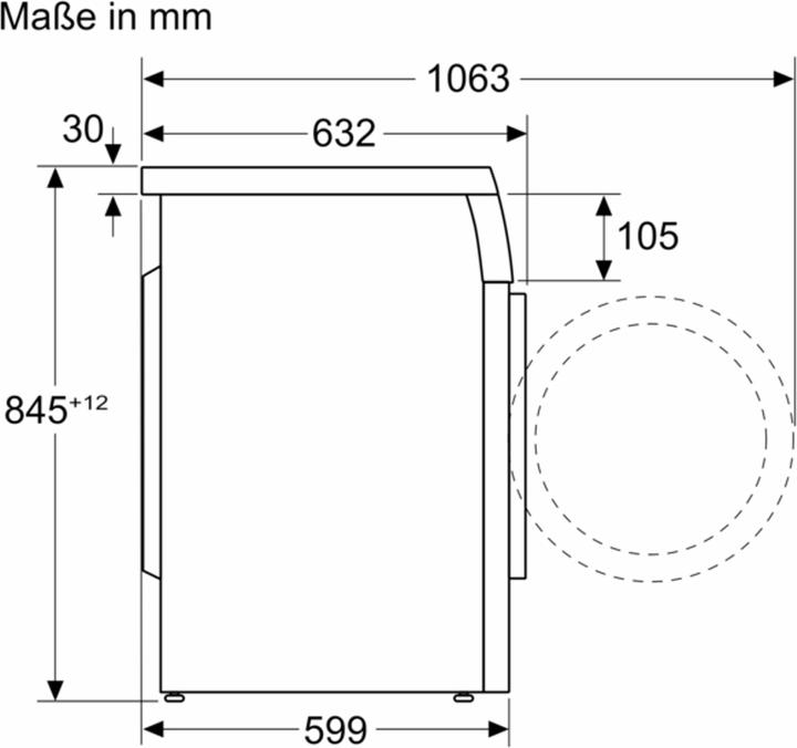 Actual product image Bosch Hausgeräte WUU28T70 (8 kg, Left)