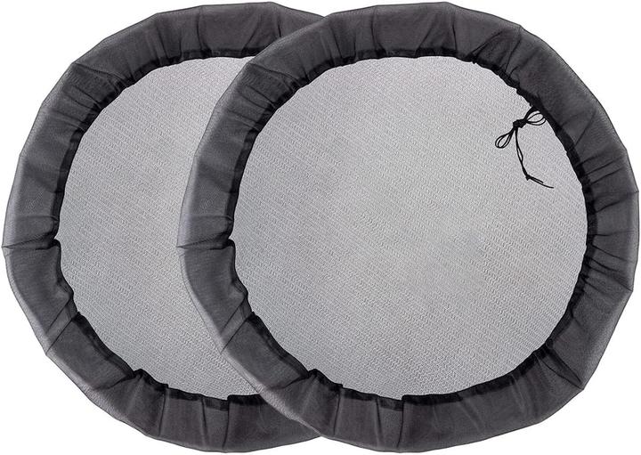 Werkstein Laubfangnetz, Regenfass Schutznetz 2er Set Ø80cm (0.80 x 0.80 m)