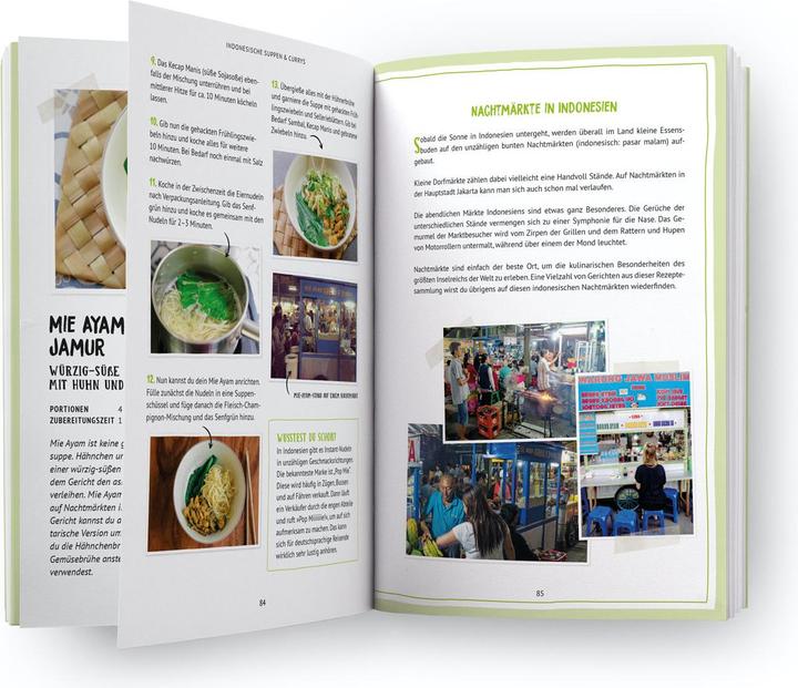 Produktbild Indonesien Kochbuch: 38 indonesische Rezepte (Authentische Indonesische Küche mit einfachen (Deutsch, Sanita Sijecic, Simon Sitanggang, Melissa Schumacher, Pia Himmelein, Sebastian Würfel, 2021)