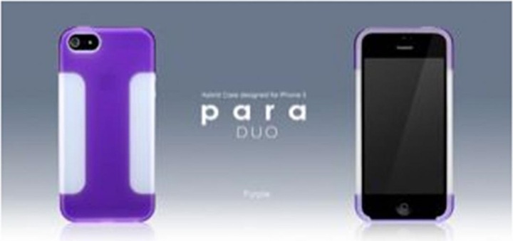 Produktbild more. Para Duo Hybridcase für iPhone 5/5S/SE Purple (Apple iPhone 5s, Apple iPhone 5, Apple iPhone SE)