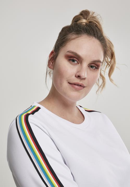 Produktbild Urban Classics Ladies Multicolor Taped Sleeve Crewneck (3XL)