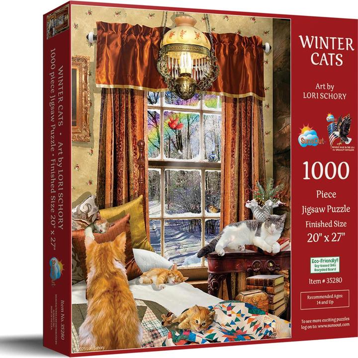 Immagine prodotto Sunsout Puzzle 1000 pieces Winter Cats (1000 pezzi)