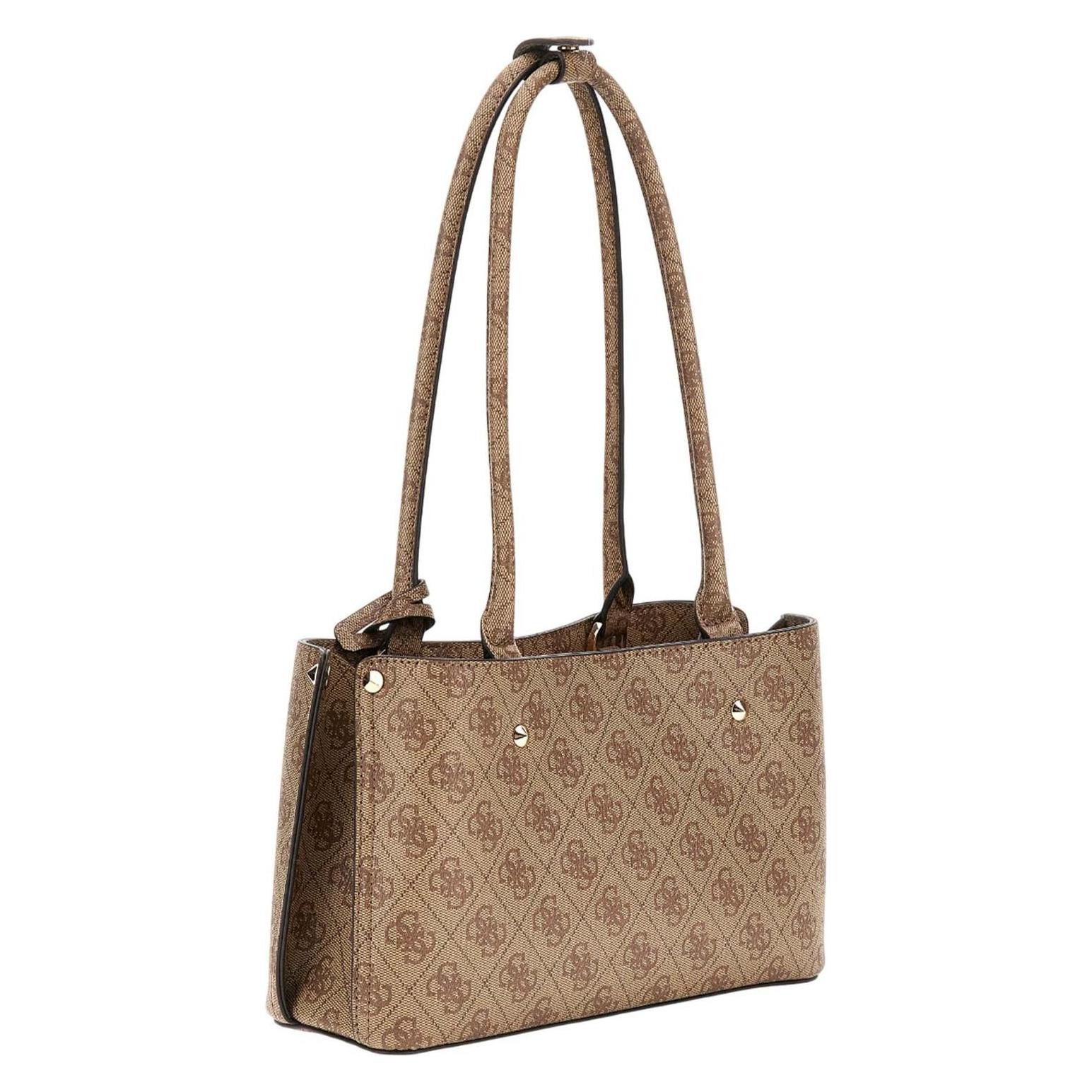 Guess, Damen, Tasche, Didi Schultertasche 30.5 Cm, Braun, Beige