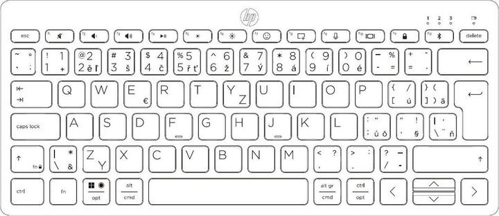 Produktbild HP 350/BezdrÃ¡tovÃ¡ Bluetooth/CZSK-Layout/ÄOEernÃ¡ (Englisch International, Kabellos)
