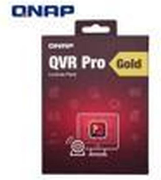 Produktbild QNAP LIC-SW-QVRPRO-Gold Premium Feature-Paket für QVR Pro mit Kamerakanal skalierbar 8-Kanal-Lizenz