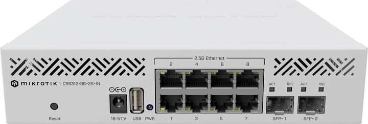 Immagine prodotto MikroTik Switch router cloud CRS310-8G+2S+IN (10 Porti)