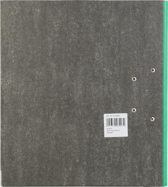 Actual product image Idena Folder A4 green 8cm cloud marble FSC mix (A4, 80 mm, 1 Piece)