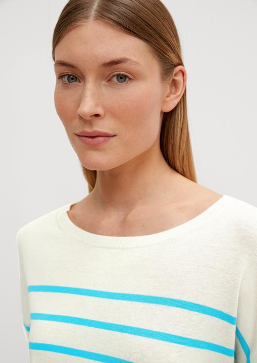 Image du produit Comma Strickpullover Strickpullover aus Leinenmix (36)