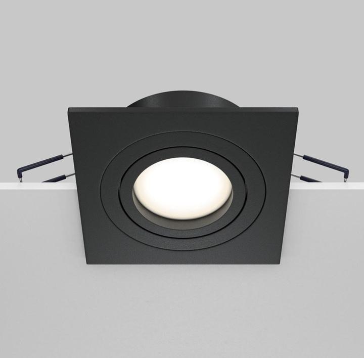 Produktbild Maytoni Atom Downlight, Einbauleuchte GU10 quadratisch Schwarz (GU10)