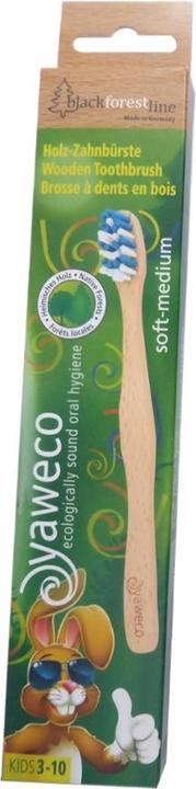 Immagine prodotto Yaweco Spazzolino in legno per bambini in nylon medio morbido - 1 pezzo - (Medio, 1 x)