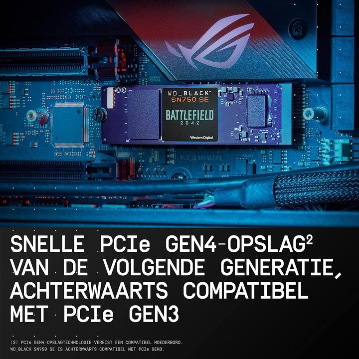 Produktbild WD Black SN750 SE Battlefield 2042 PC Game Code Bundle (500 GB, M.2 2280)