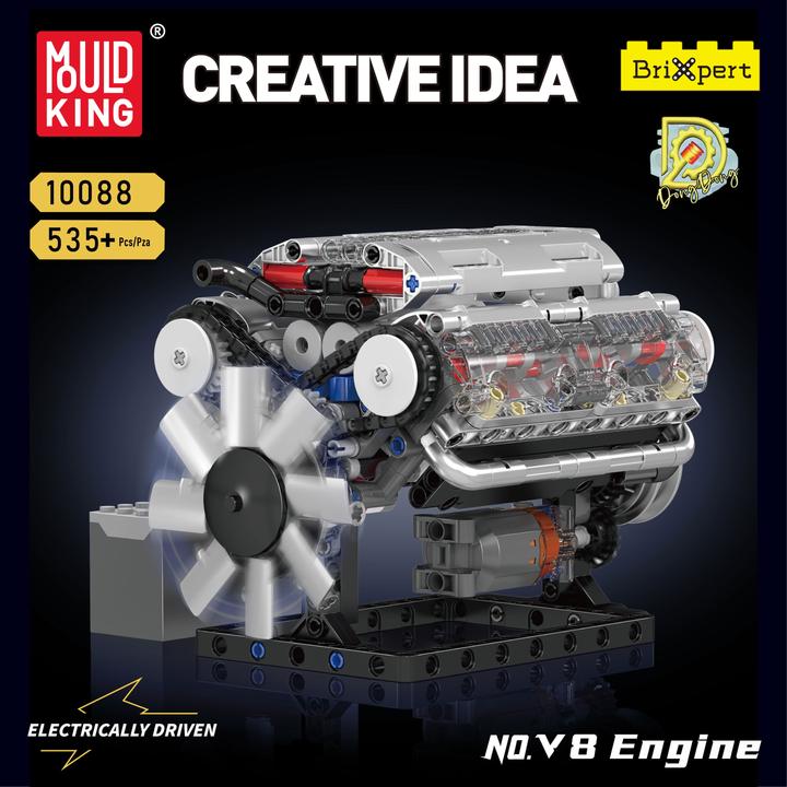 Image du produit Mould King Moteur V8 (électrique) - briques de construction