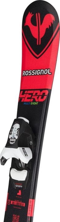 Actual product image Rossignol HERO Pro Team Kinderski + LOOK 4 Gw Black Bulk-Bindungen (70 cm)