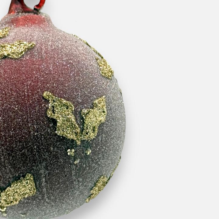 Actual product image Mon Chouchou Weihnachtskugel Glas Ø8cm rot