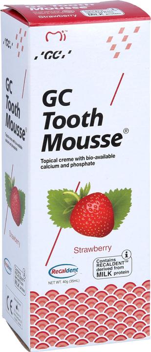 Produktbild Doc Johnson GC Tooth Mousse Erdbeere Creme, 40 g Zahncreme