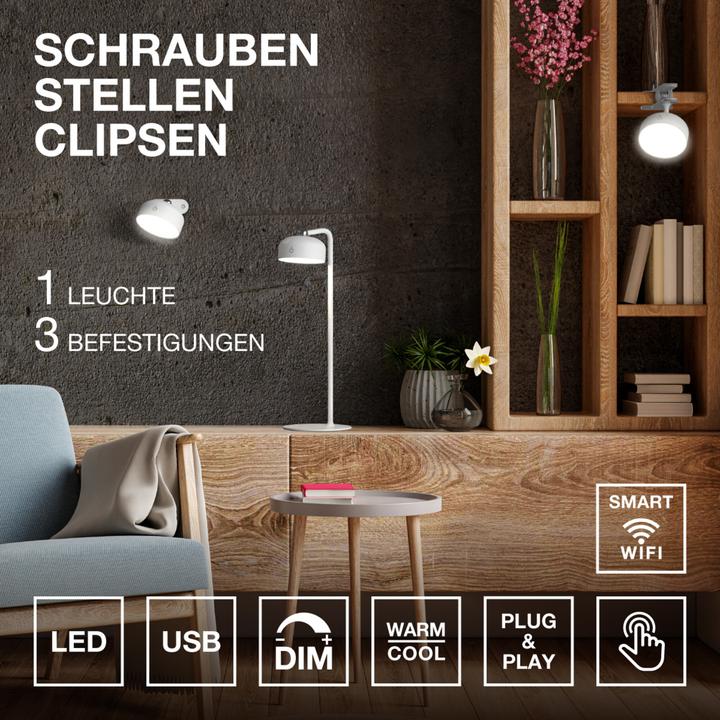 Produktbild Osram HOMELIGHTING DECOR HELPER GADGET 830 USB Black 4058075849242 Wandleuchte (100 lm)