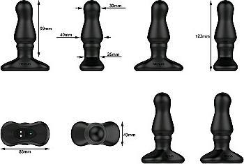 Actual product image Nexus BOLSTER Butt Plug with Inflatable Tip