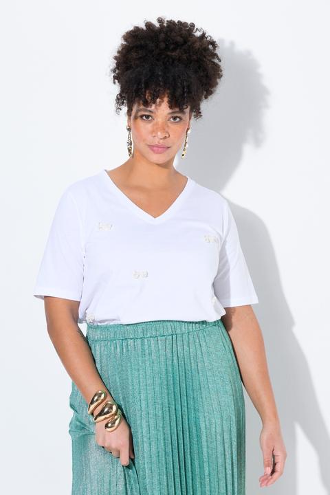 Produktbild Miamoda T-Shirt, A-Linie, Schleifen aus Zierperlen (48)
